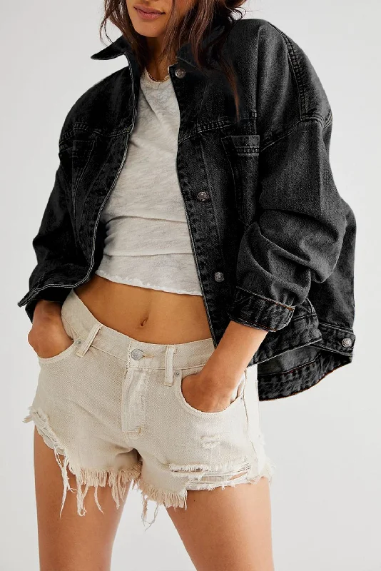 Lapel Collar Blazer Women's Trendy Jacket