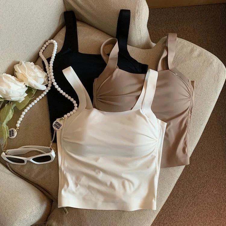 Mimi Seamless Tank Tops with Inbuilt Bra soft tank top