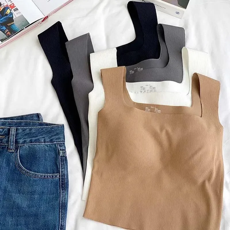 Nino Tank Tops with Inbuilt Bra basic tank top