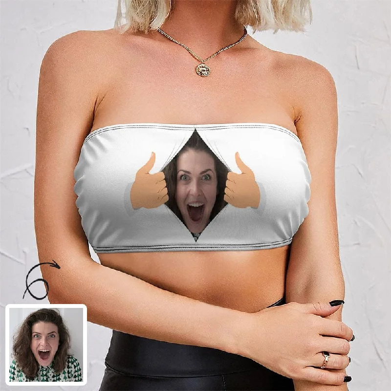 Personalized Tank Top with Face White Background Custom Surprise Tube Top sage tank top Personalized Tank Top with Face White Background Custom Surprise Tube Top sage tank top