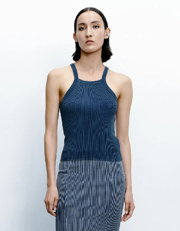 Rib Knitted Tank Top vintage tank top