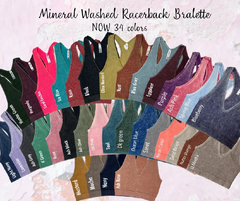 Ribbed Cropped Racerback Mineral Washed Tank Top Brami bralette by Zenana - 29 colors crossback tank top Ribbed Cropped Racerback Mineral Washed Tank Top Brami bralette by Zenana - 29 colors crossback tank top