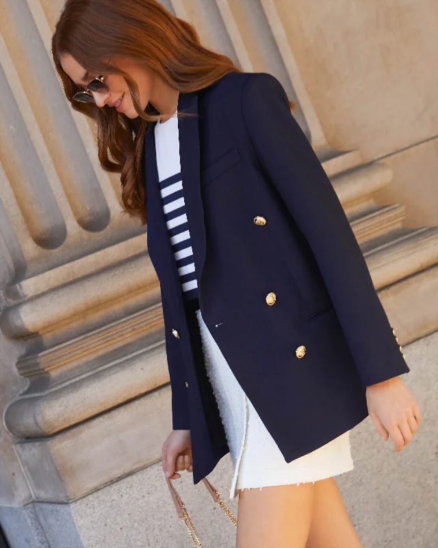 Serious Business Pocketed Blazer Women's Boutique Suit