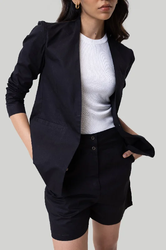 Summer Heat Blazer in Black Women's Elegant Suit