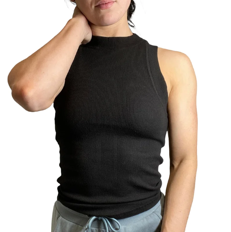 TLA Rib Mock Tank Top lace tank top