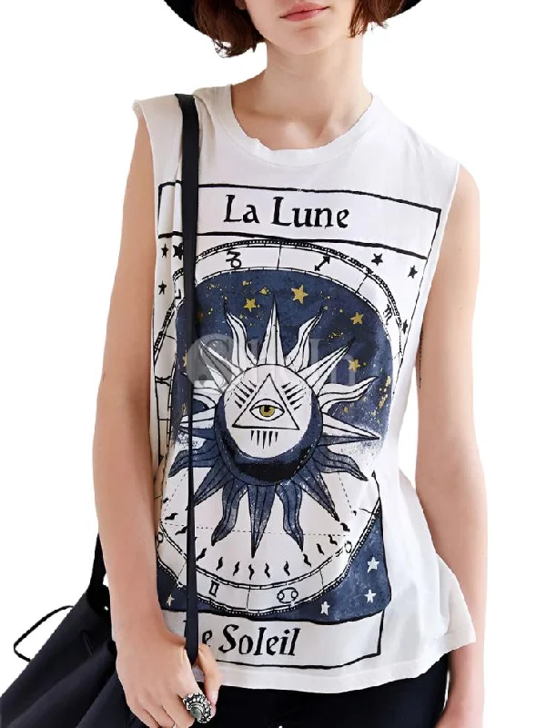 Truly Madly Deeply La Lune Tank Top graphic tank top