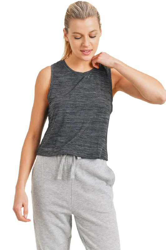 Two-Tone Essential Racerback Tank Top (AT3089) flirty tank top