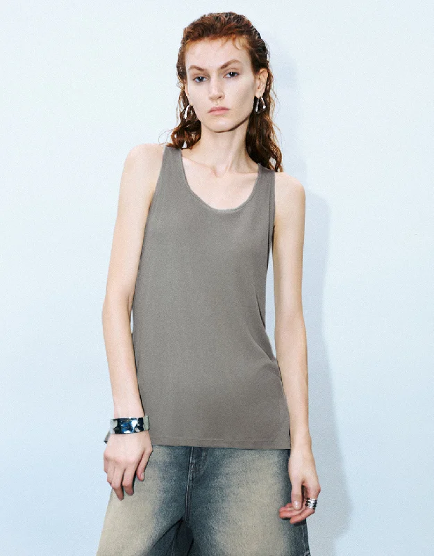 U Neck Tank Top lounge tank top