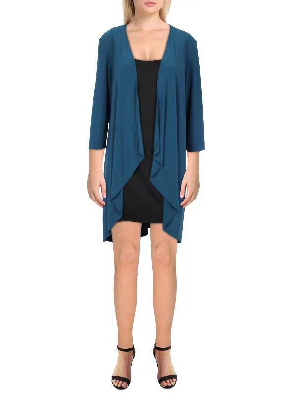 Womens Knit Drapey Duster Blazer Women's Premium Blazer