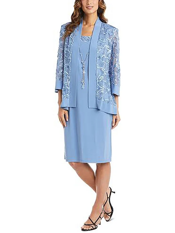 Womens Mesh Soutache Duster Blazer Women's Luxurious Jacket