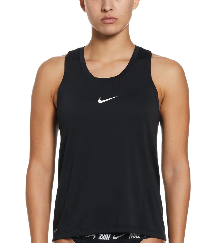 Nike Women's Essential Tank Top Cover Up Black trendy tank top