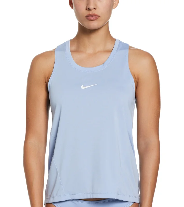 Nike Women's Essential Tank Top Cover Up Cobalt Bliss stretchy tank top