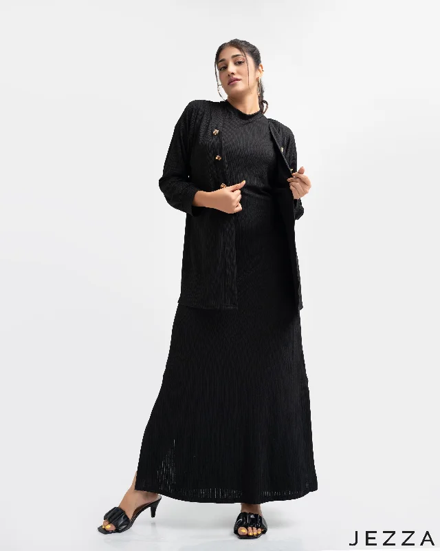 JEZZA Women's Matching Modest Cardigan & Inner Set 54382/54372 Boxy Cardigan Fitted Cardigan A-Line JEZZA Women's Matching Modest Cardigan & Inner Set 54382/54372 Boxy Cardigan Fitted Cardigan A-Line