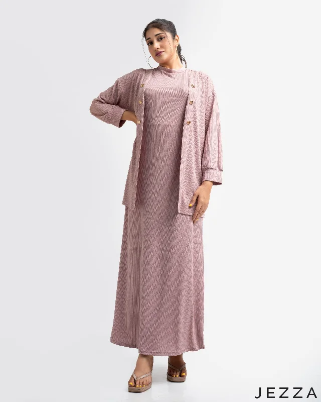 JEZZA Women's Matching Modest Cardigan & Inner Set 54383/54373 Plaid Cardigan Polka Dot Checkered JEZZA Women's Matching Modest Cardigan & Inner Set 54383/54373 Plaid Cardigan Polka Dot Checkered