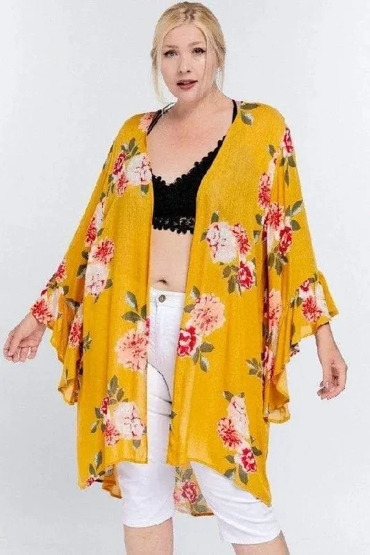 Plus Size Floral Print Ruffle Detailed Draped Longline Maxi Kimono Cardigan Wool Cardigan Cotton Cardigan Cashmere Cardigan Plus Size Floral Print Ruffle Detailed Draped Longline Maxi Kimono Cardigan Wool Cardigan Cotton Cardigan Cashmere Cardigan
