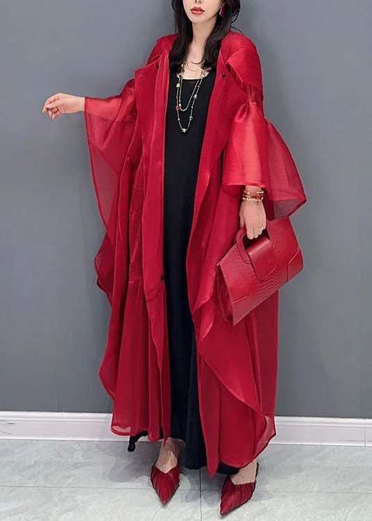 Red Patchwork Silk Cardigans Button Wrinkled Summer Chenille Fabric Brocade Fabric Lace Fabric Red Patchwork Silk Cardigans Button Wrinkled Summer Chenille Fabric Brocade Fabric Lace Fabric