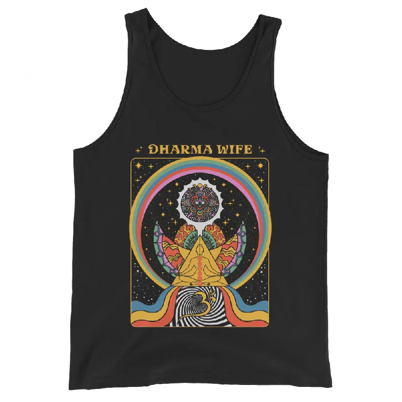 Dharma Wife Graphic Tank Top spandex blend tank