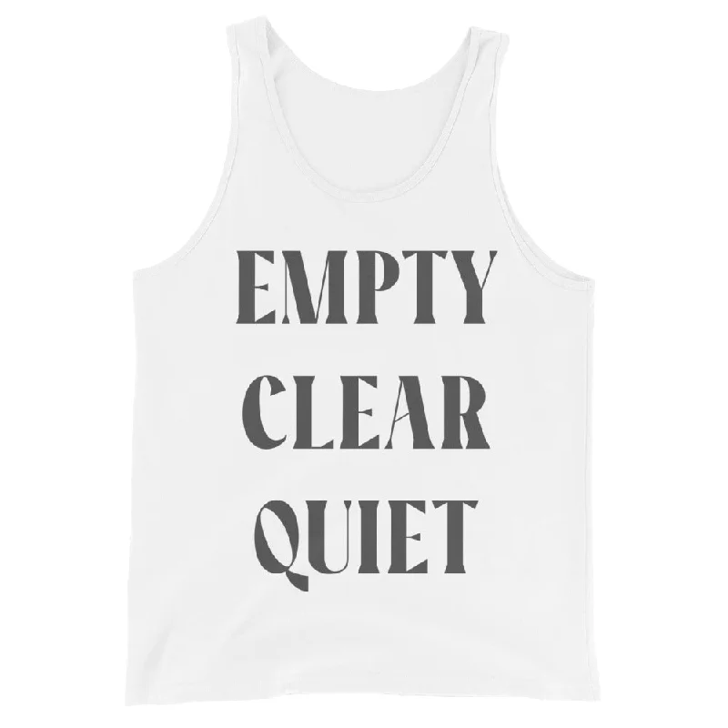 Empty • Clear • Quiet Graphic Tank Top athletic tank top