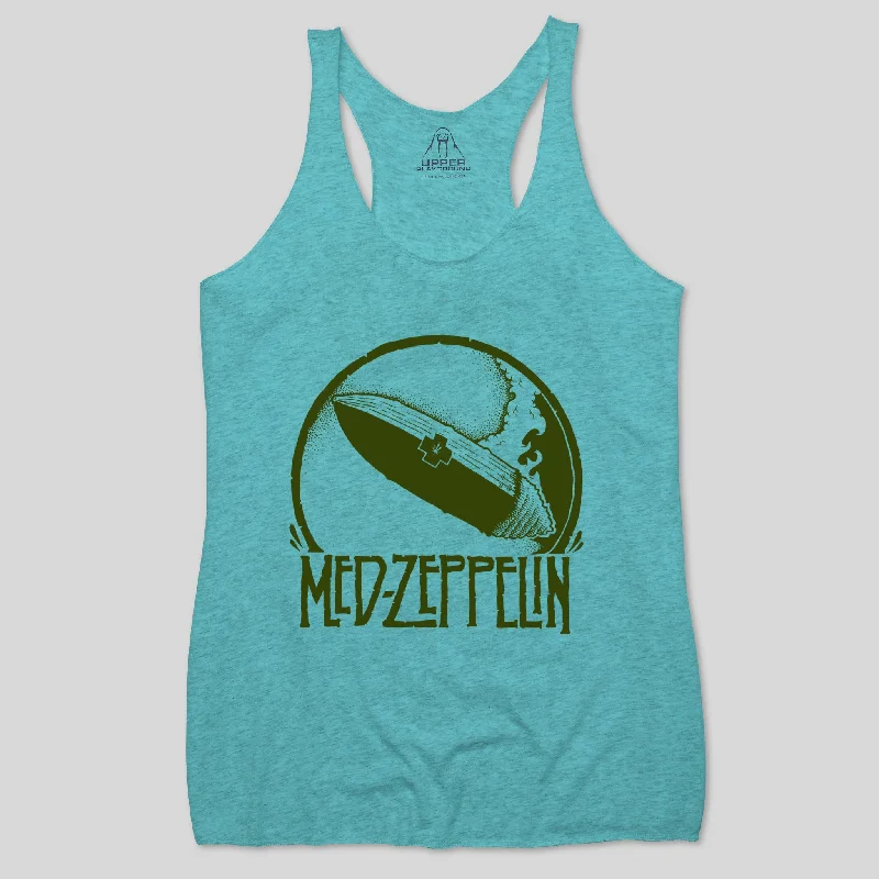 MED ZEPPELIN WOMEN'S RACERBACK TANK activewear tank top