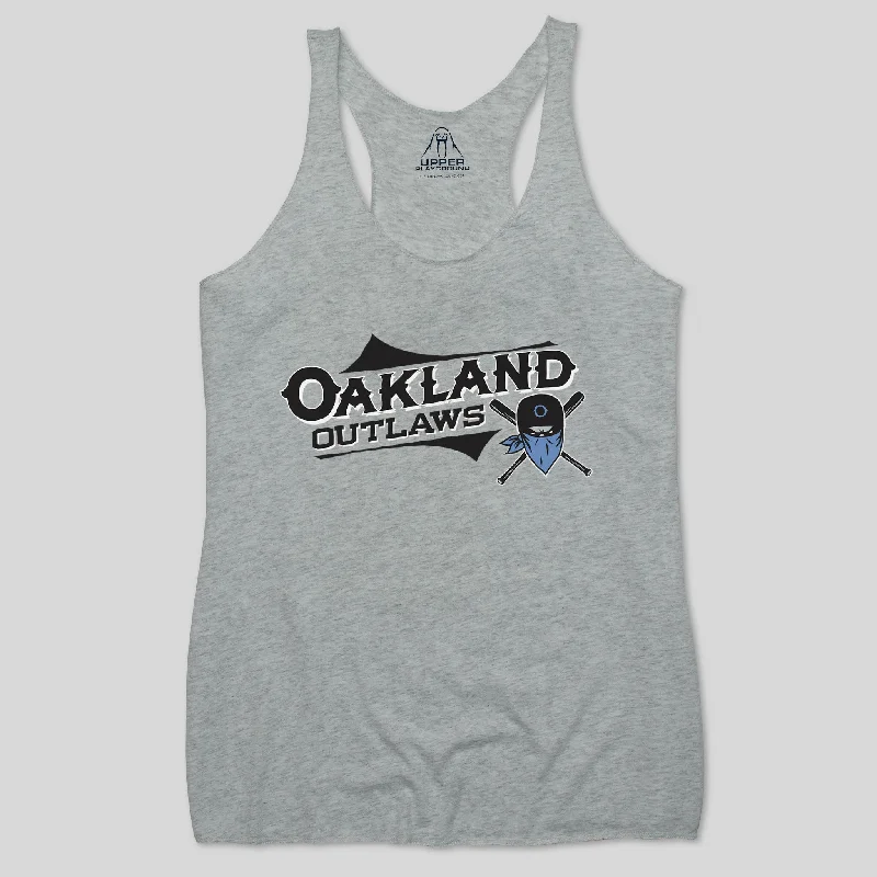 UPLB Oakland Outlaws  WOMEN'S RACERBACK TANK glitter tank top