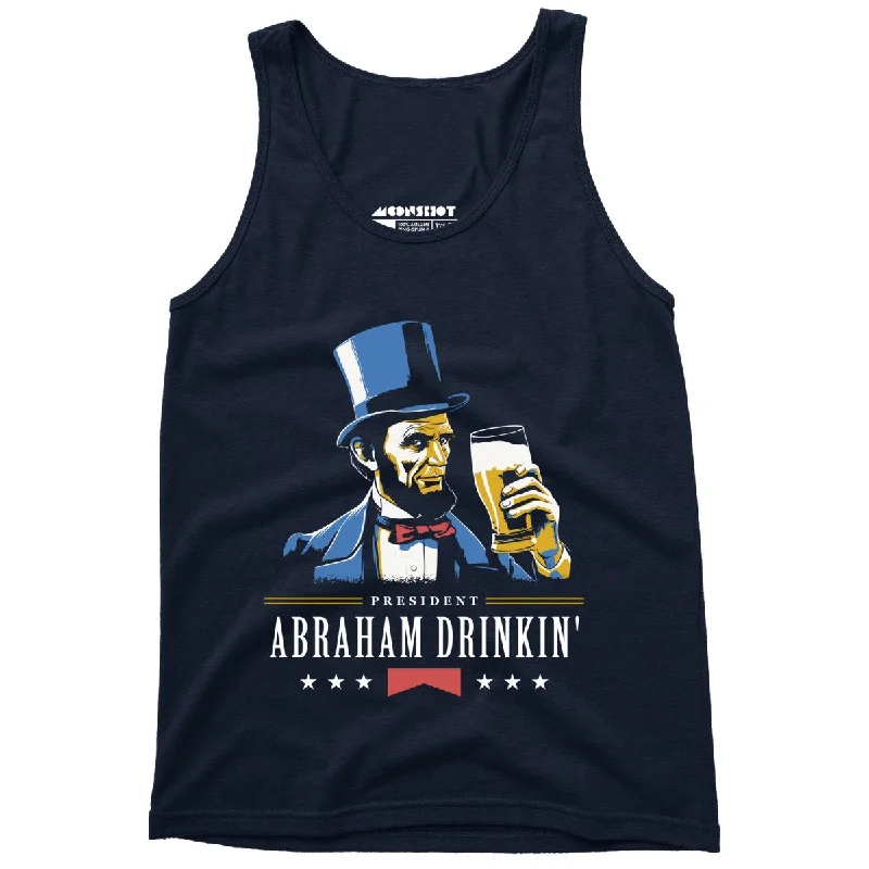 President Abraham Drinkin' - Unisex Tank Top coral tank top