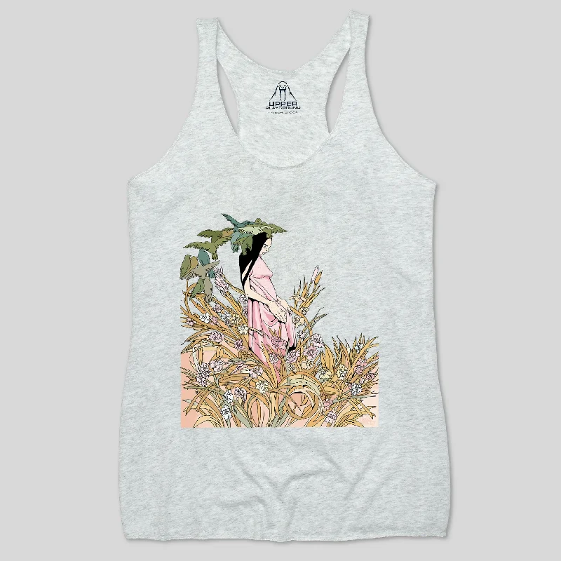 EVERGLADE WOMEN'S RACERBACK TANK baby blue tank