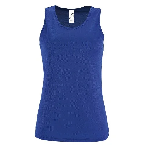 SOLS Womens/Ladies Sporty Performance Sleeveless Tank Top turquoise tank top