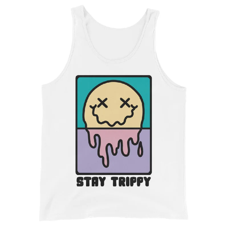 Stay Trippy Graphic Tank Top cotton tank top