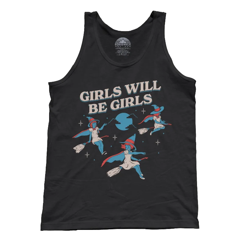 Unisex Girls Will Be Girls Witch Tank Top lace tank top