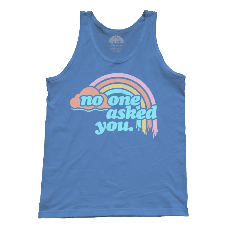 Unisex No One Asked You Tank Top peach tank top