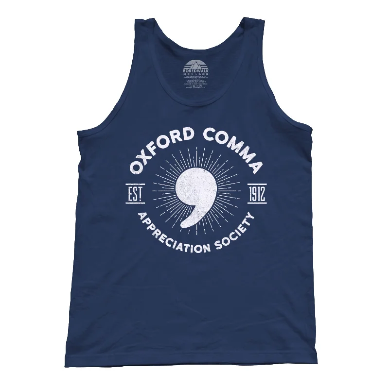 Unisex Oxford Comma Appreciation Society Tank Top boho tank top