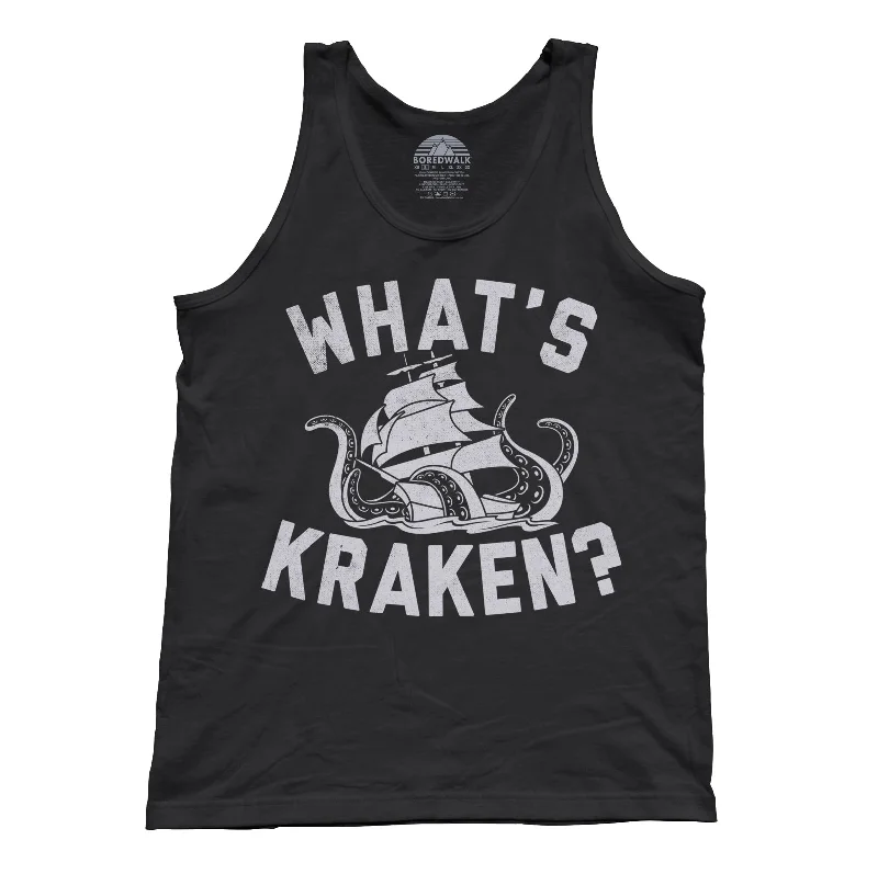 Unisex What's Kraken Sea Monster Tank Top coral tank top