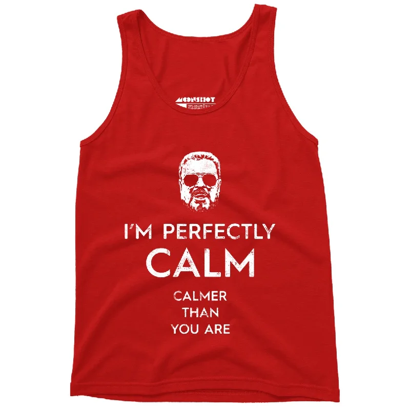 Walter Sobchak - Calmer Than You Are - Unisex Tank Top soft tank top