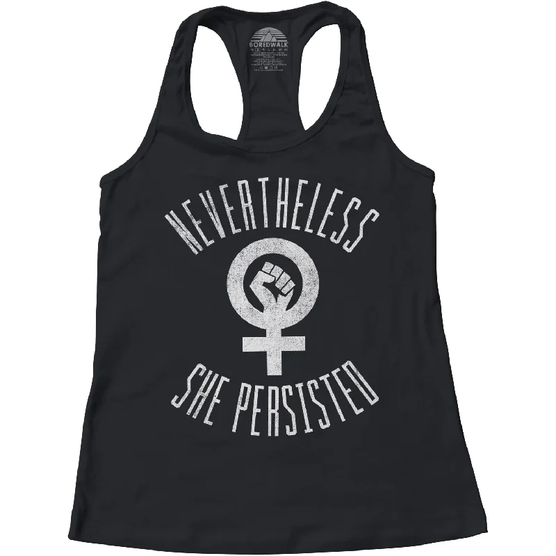 Women's Nevertheless She Persisted Racerback Tank Top stylish tank top